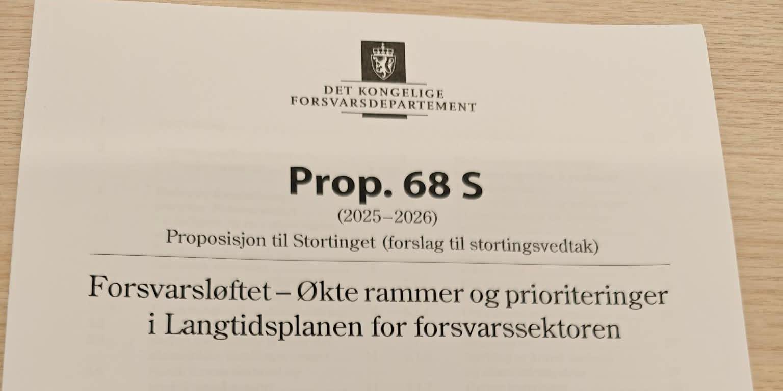 Prop 68 Forside - NTL Forsvar
