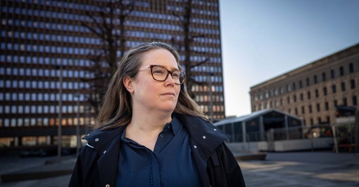 NTLs forbundsleder Kjersti Barsok mener budsjettforslaget har godt av en rødgrønn penn.