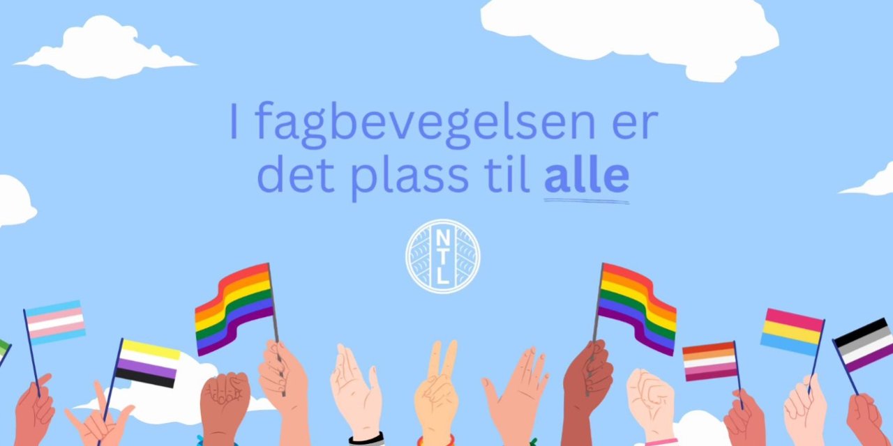 Bli med på å feire pride med NTL! Vi arrangerer et frokostmøte, en pride-frokost, og vi skal gå i paradene i Bergen og Oslo.